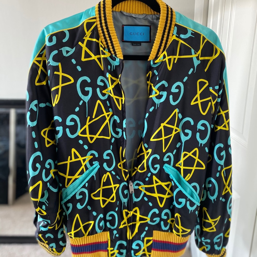 AUTHENTIC LIMITED GUCCI GHOST Bomber jacket